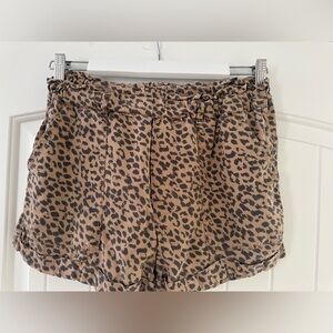 Aerie Leopard Print Cargo Shorts